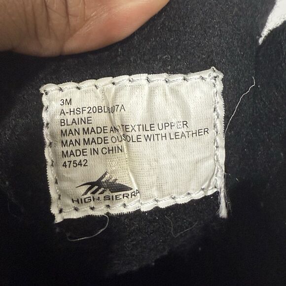 High Sierra Blaine Winter Snow Boots Waterproof Black with Leather Youth Size 3M - Picture 7 of 13